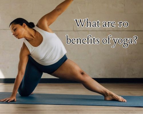 a woman doing yoga well
